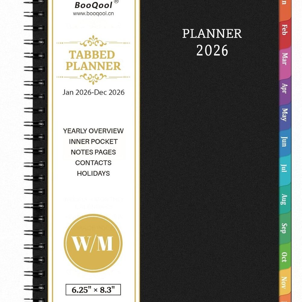 2026 Planner - Planner 2026, 2026 Planner Weekly and Monthly with Tabs, Jan 2026